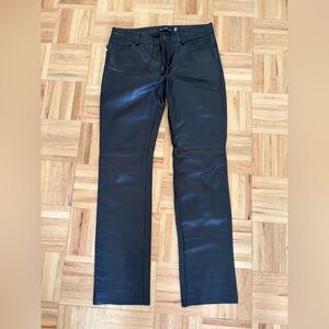Earl Jeans Black Leather Pants size 29